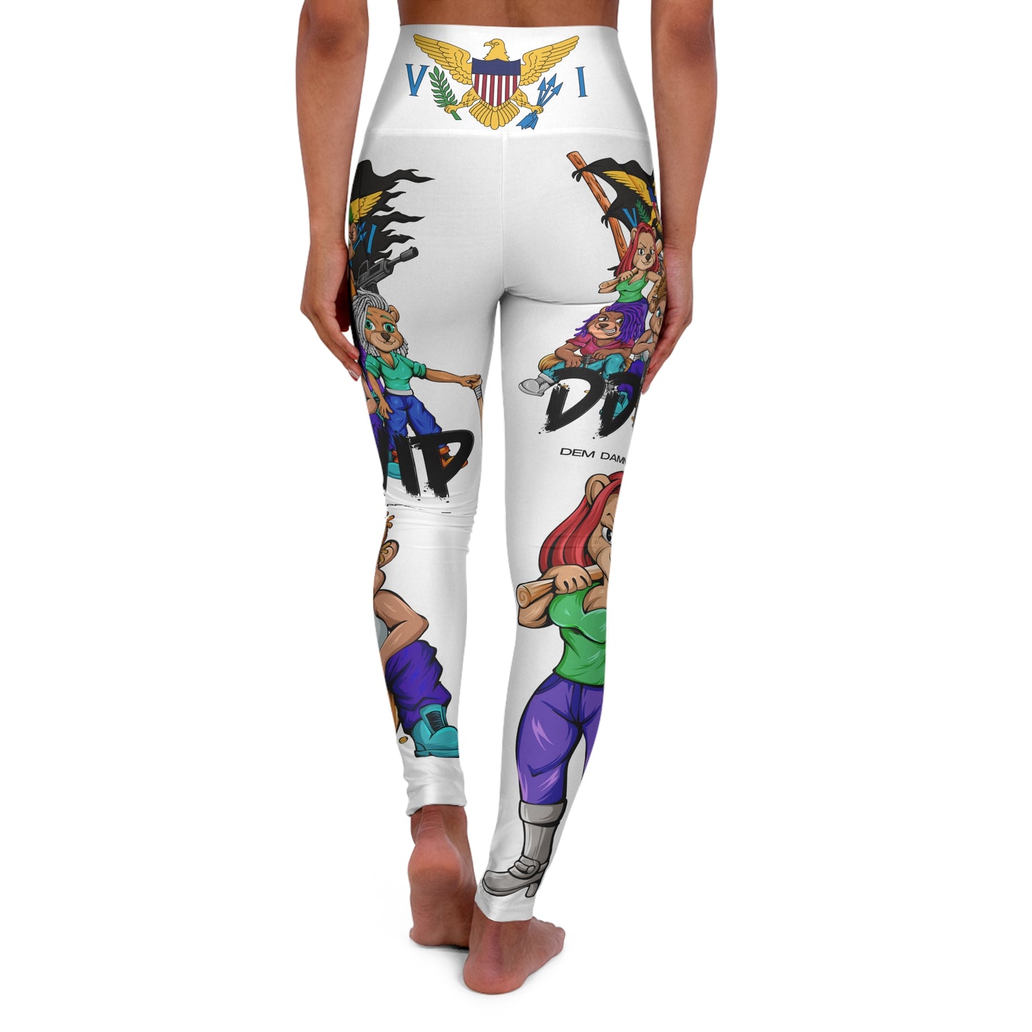 DDVIP Customizable DDVIP High Waisted Yoga Leggings (AOP)