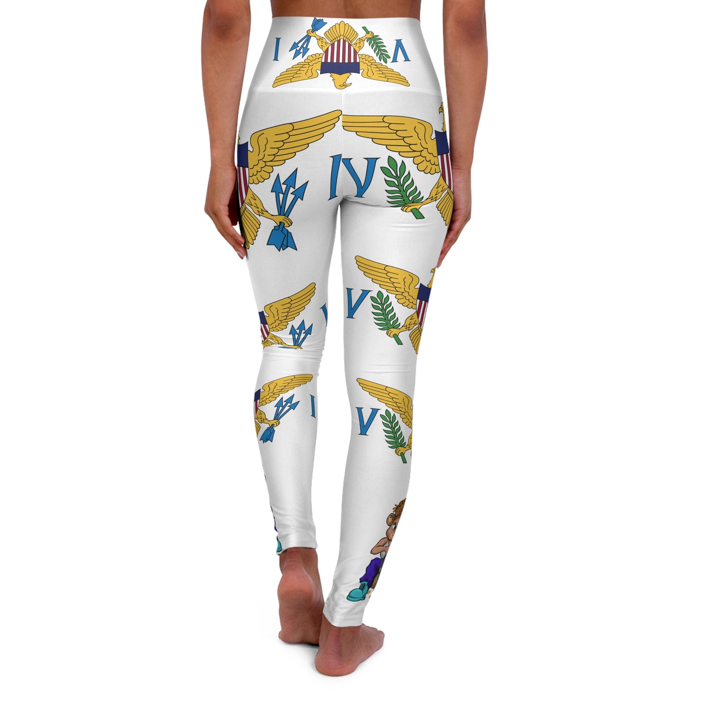 Custom V I High Waist Yoga Leggings