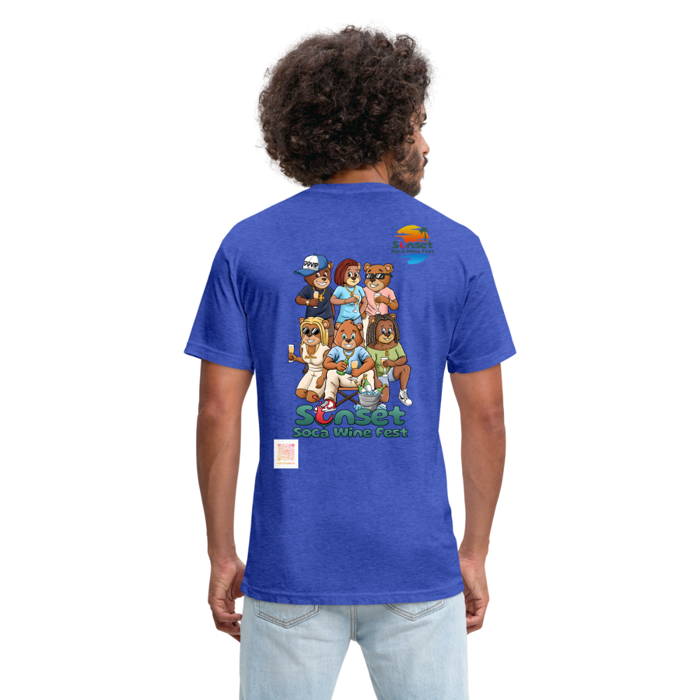 Sunset Char & Barcode Fitted - heather royal