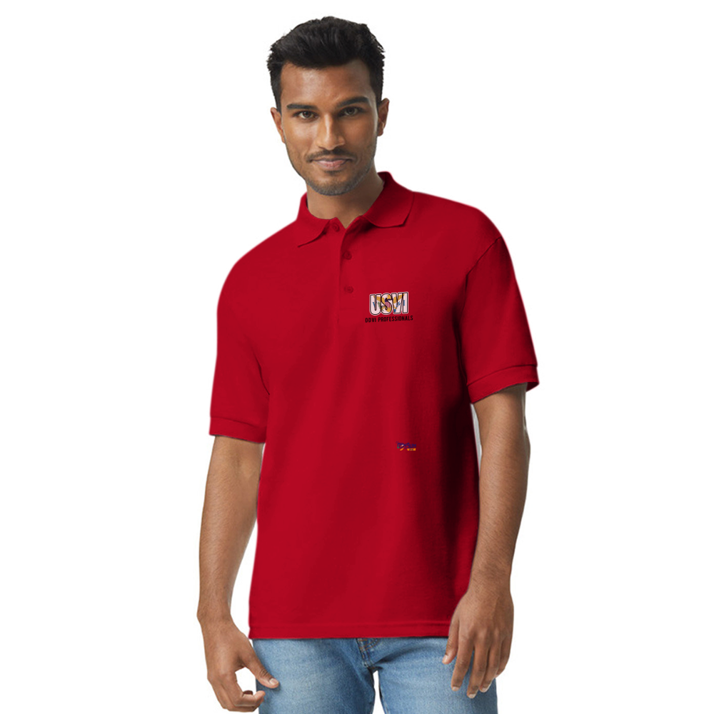 DDVI Professionals Unisex 50/50 Jersey Polo - red