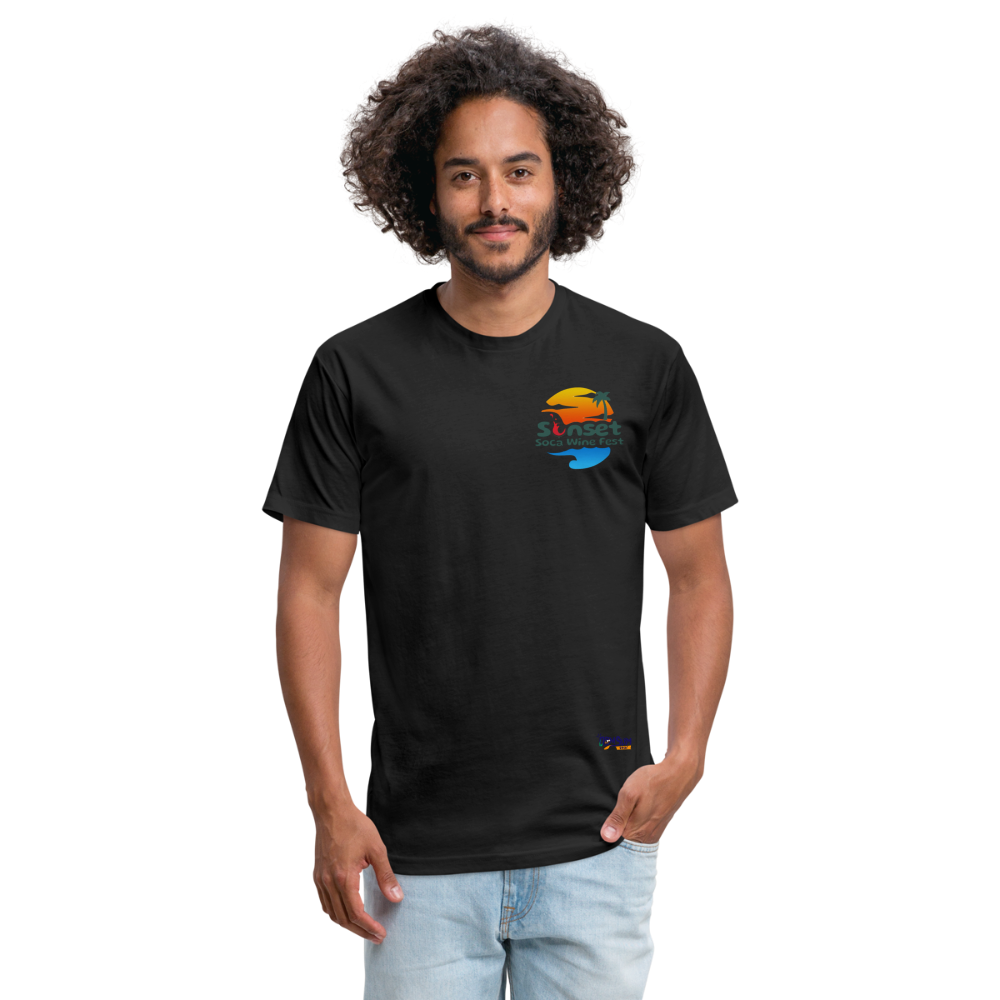 Sunset Char & Barcode Fitted - black