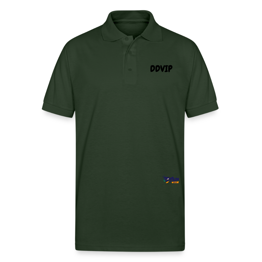 DDVIP Gildan Unisex 50/50 Jersey Polo - forest green