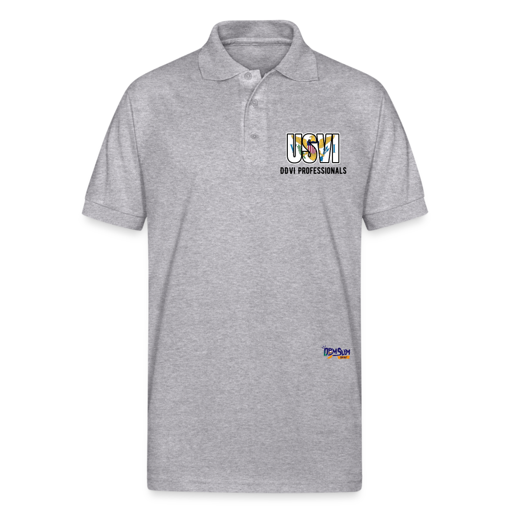 DDVI Professionals Unisex 50/50 Jersey Polo - heather gray