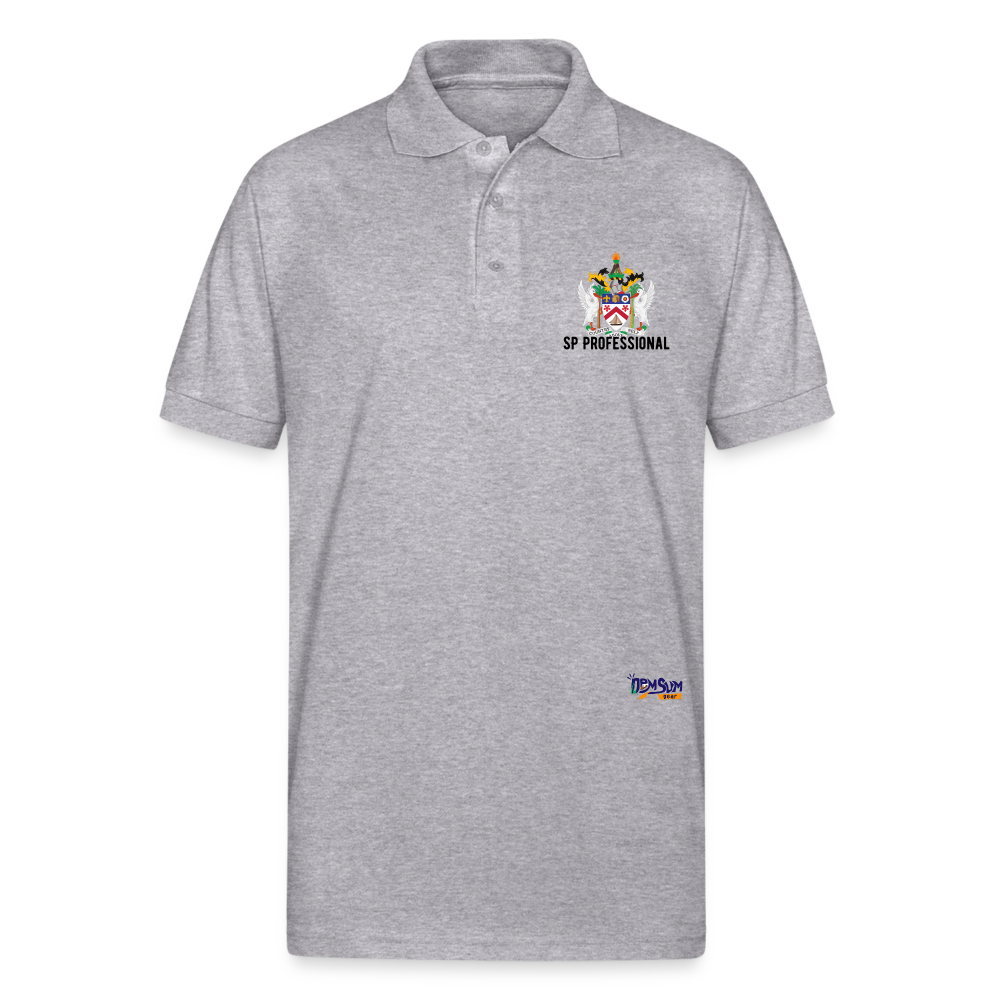 SP St Kitts n Nevis  Unisex 50/50 Jersey Polo - heather gray