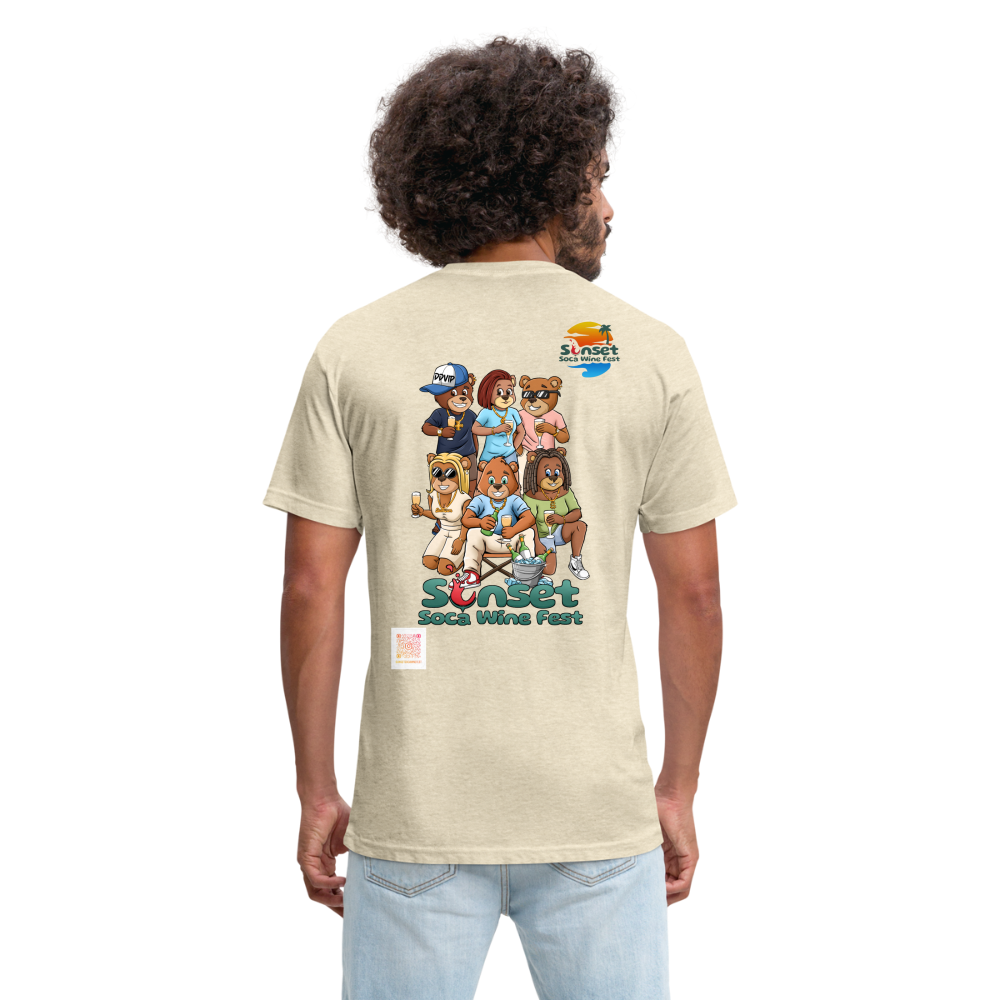 Sunset Char & Barcode Fitted - heather cream