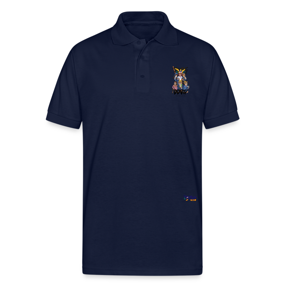DDVI Professional Unisex 50/50 Jersey Polo - navy