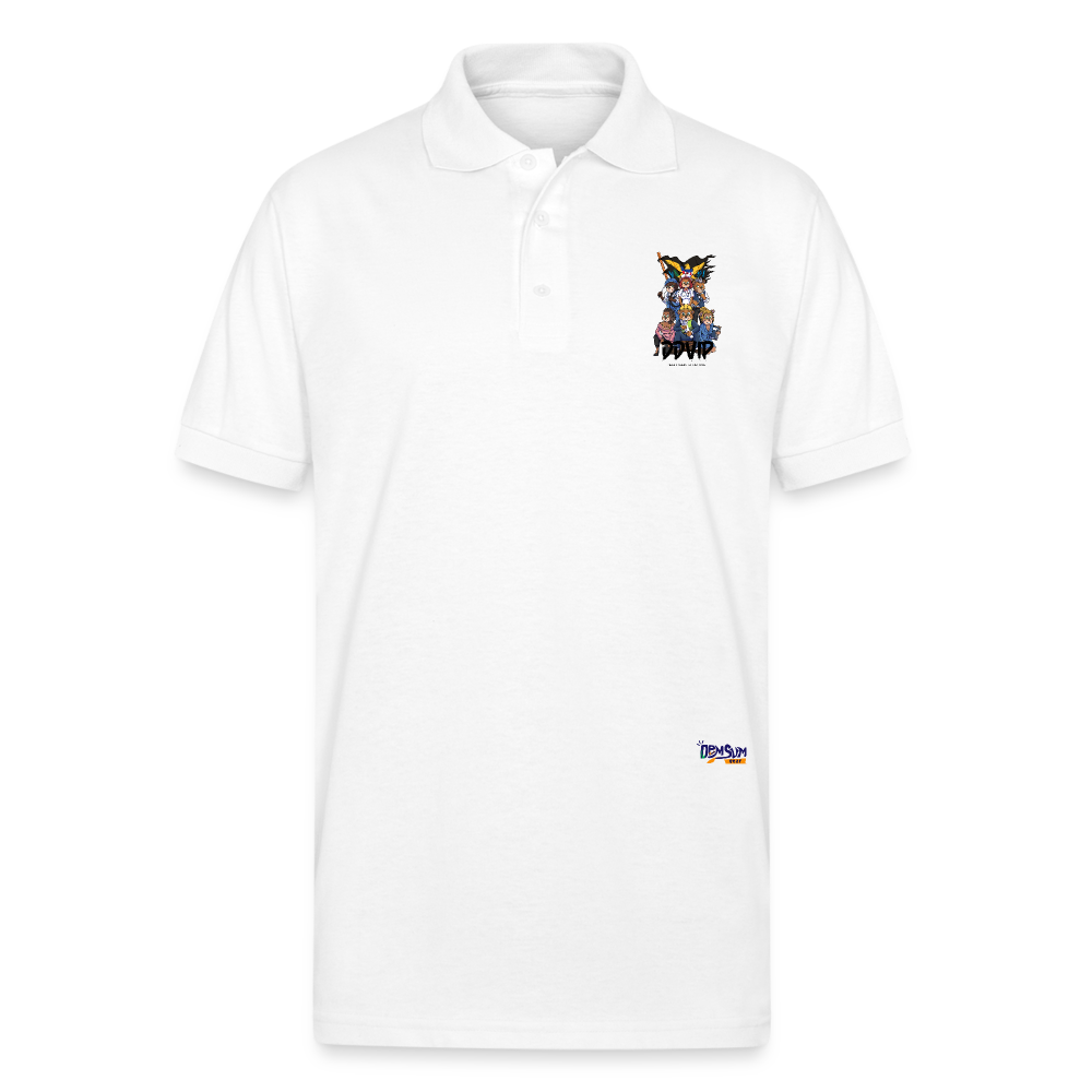 DDVI Professional Unisex 50/50 Jersey Polo - white