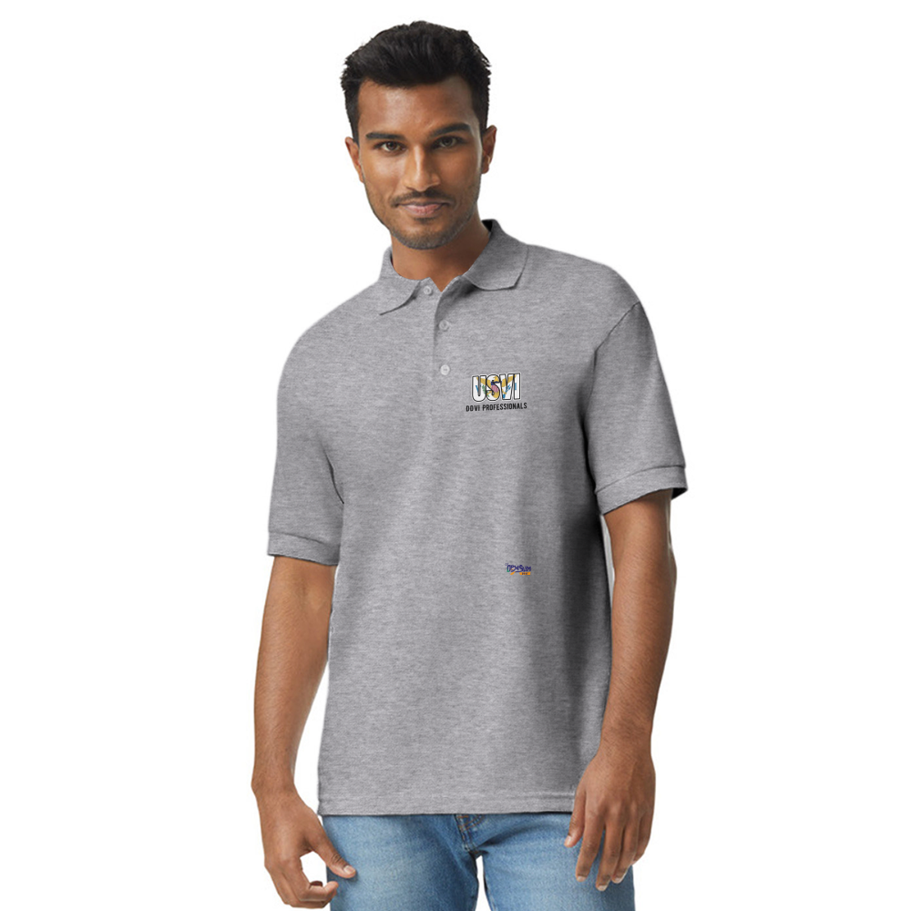 DDVI Professionals  Unisex 50/50 Jersey Polo - heather gray