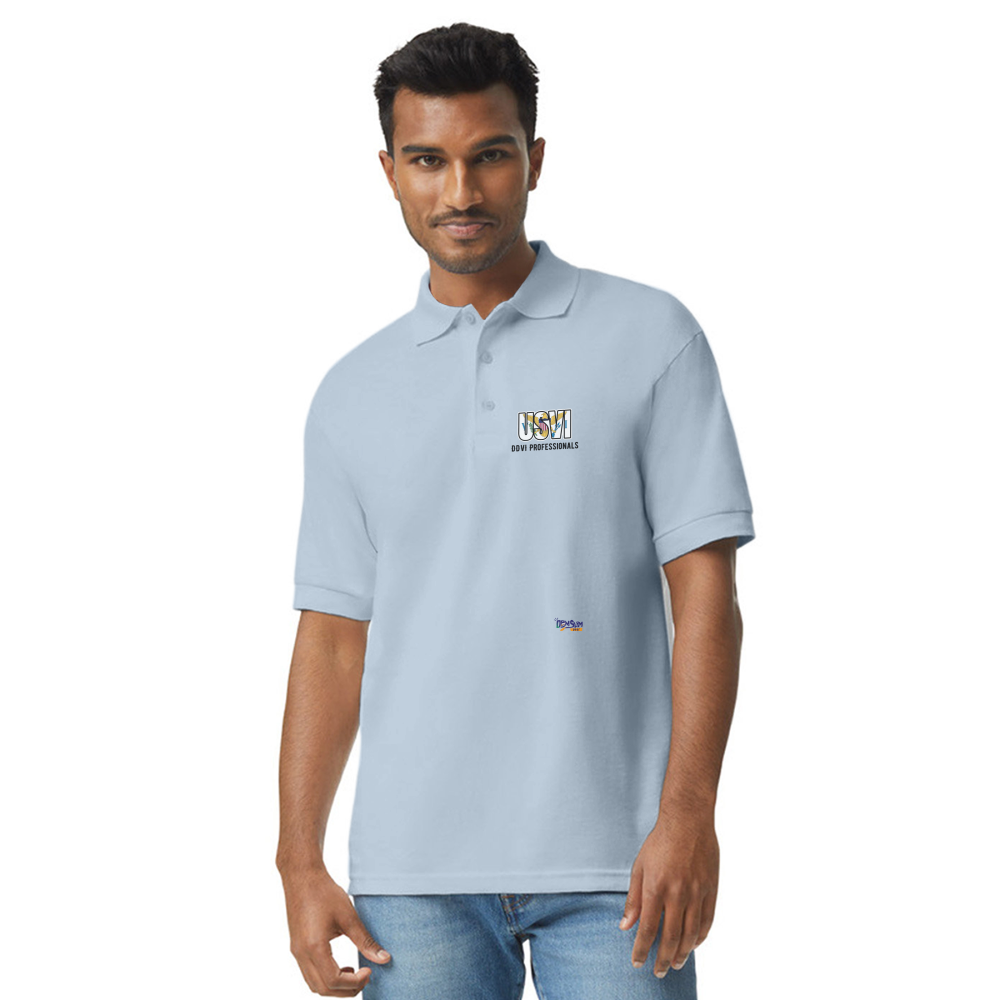 DDVI Professionals  Unisex 50/50 Jersey Polo - light blue