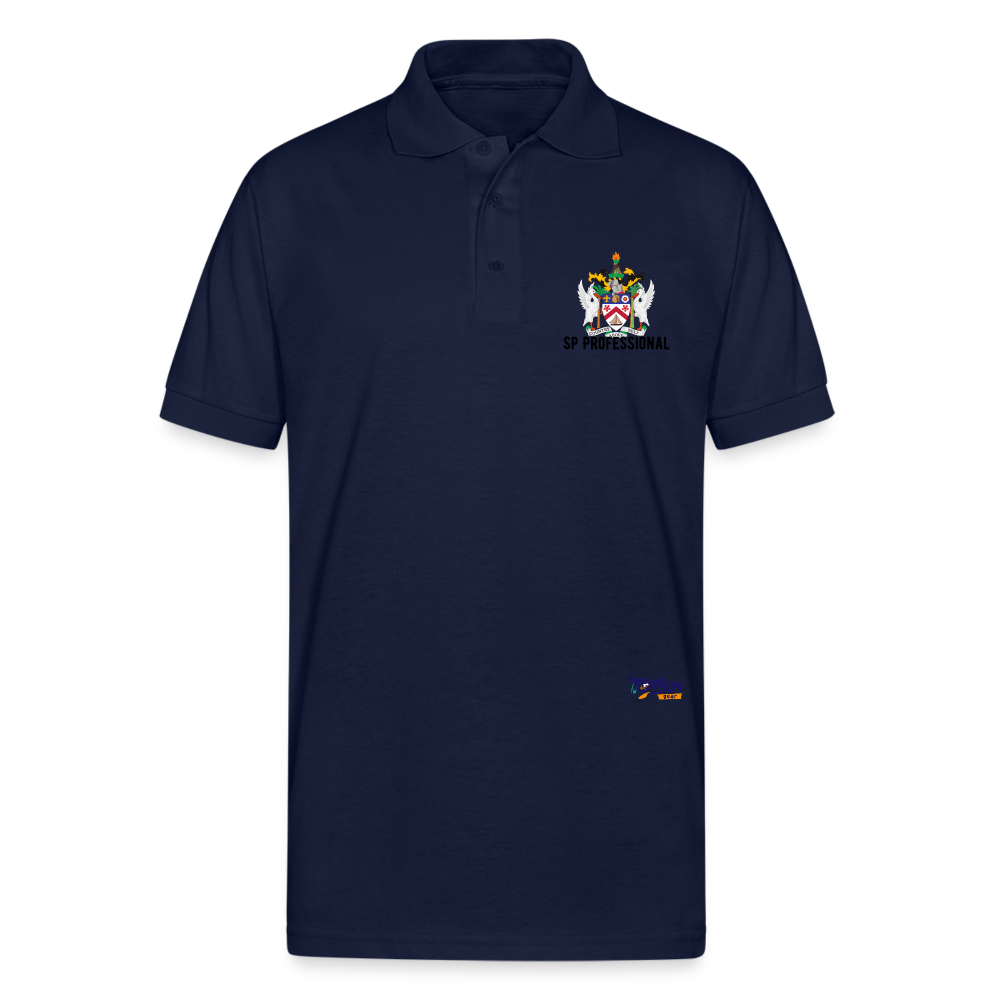 SP St Kitts n Nevis  Unisex 50/50 Jersey Polo - navy