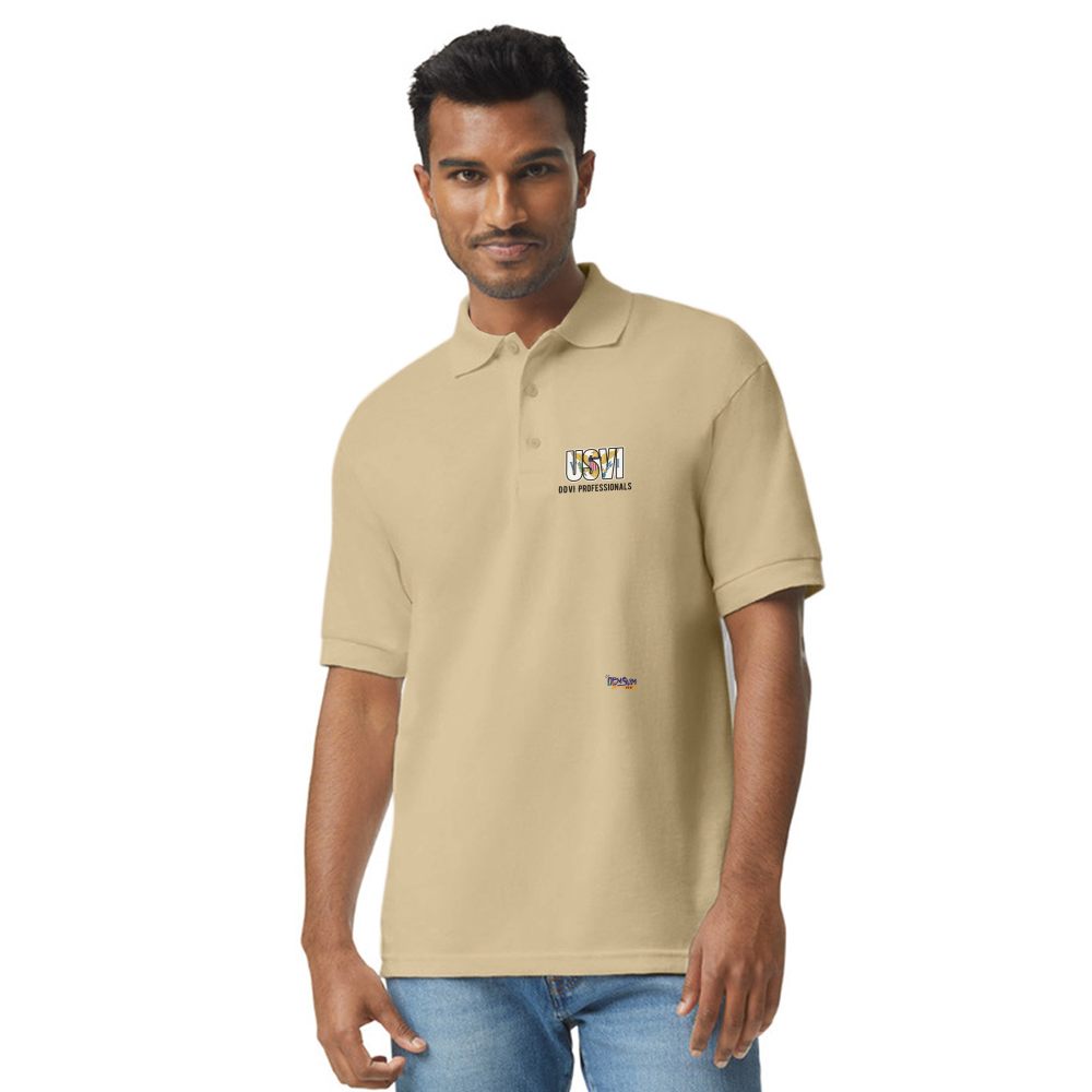 DDVI Professionals  Unisex 50/50 Jersey Polo - Sand