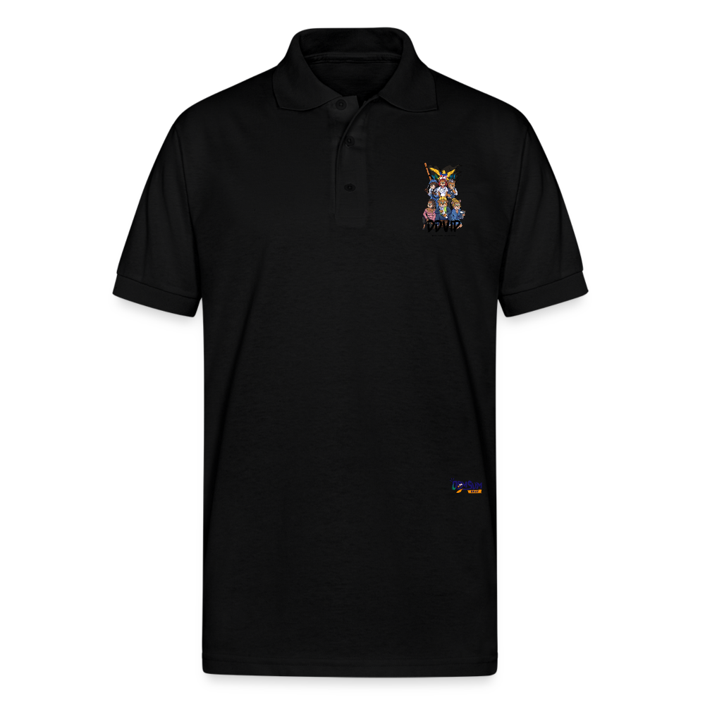 DDVI Professional Unisex 50/50 Jersey Polo - black