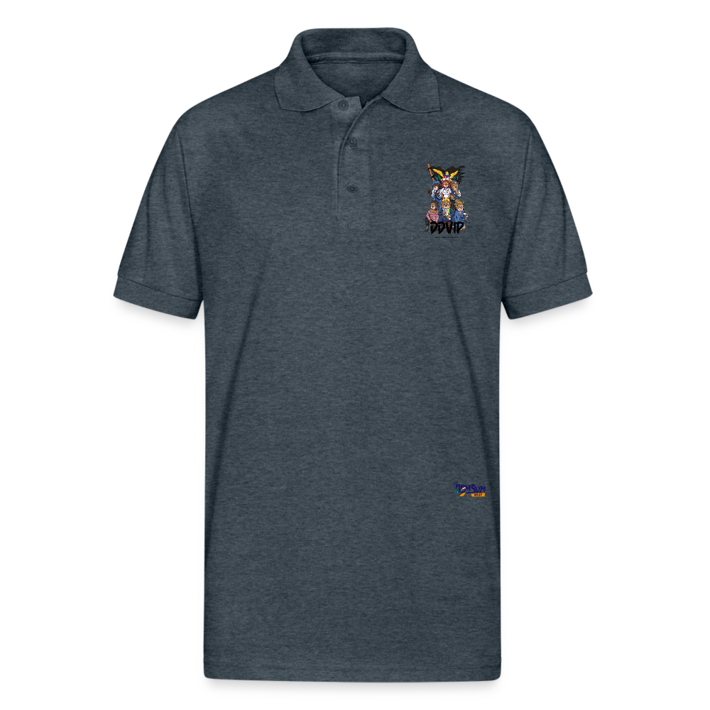 DDVI Professional Unisex 50/50 Jersey Polo - deep heather