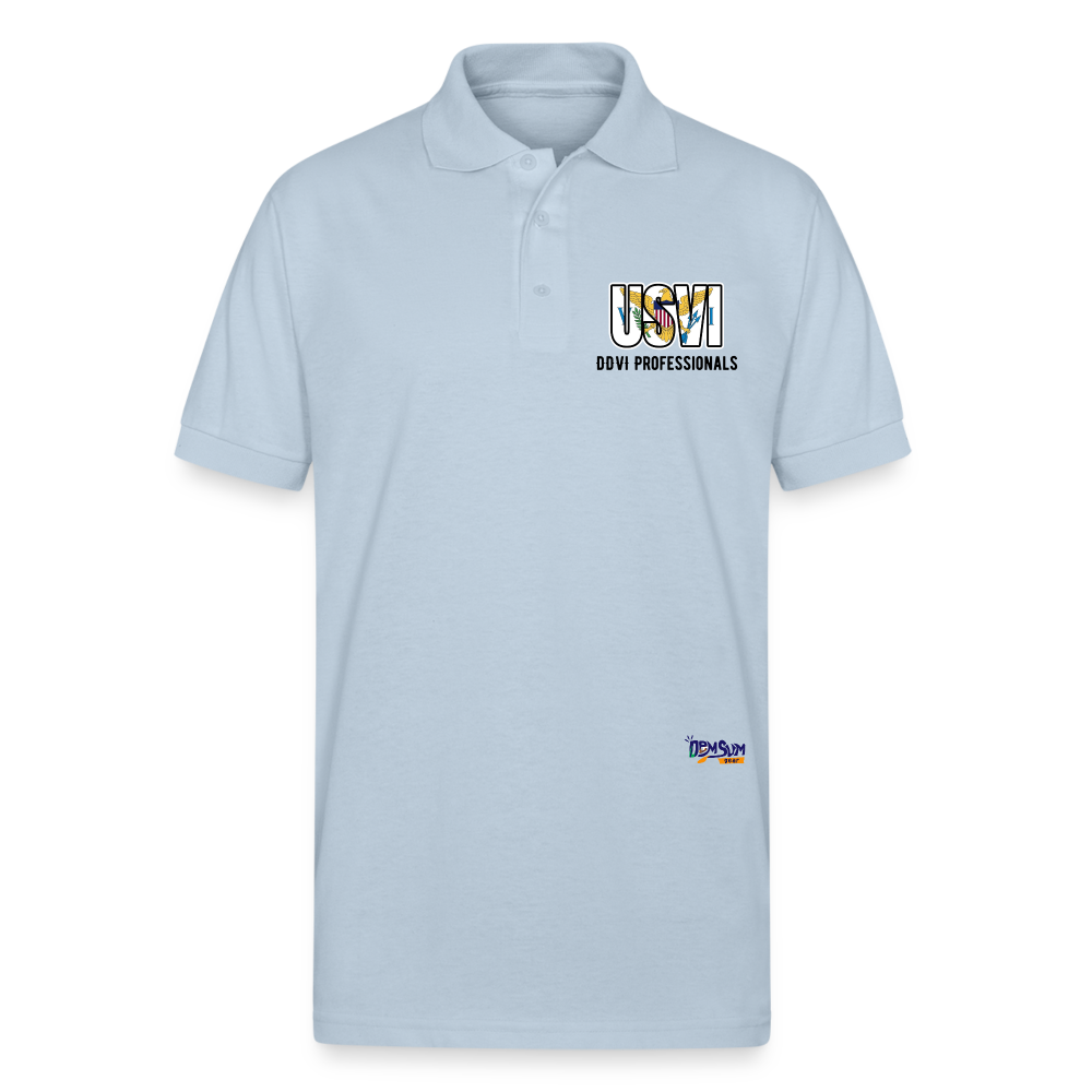DDVI Professionals Unisex 50/50 Jersey Polo - light blue