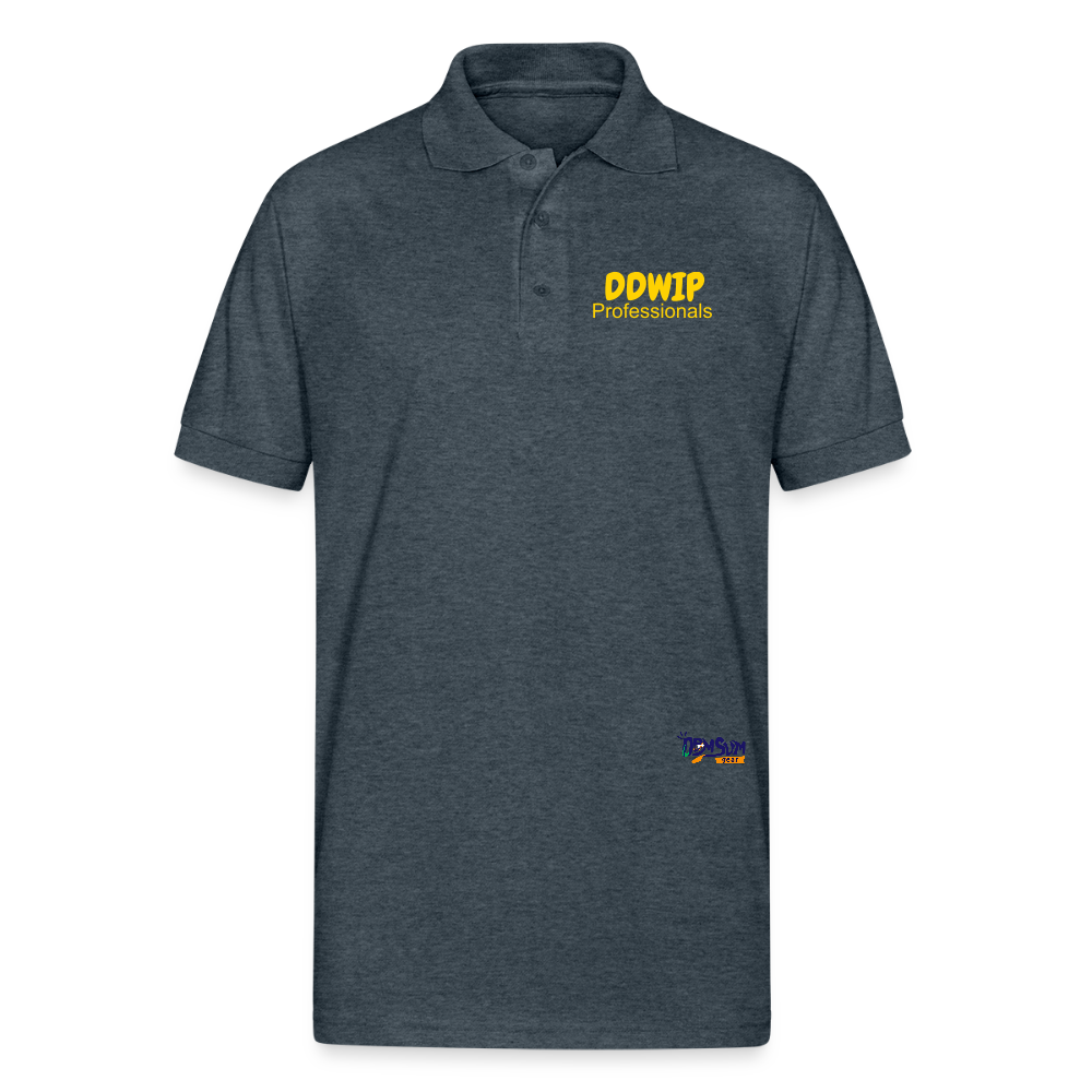 DDWIP Pro Gold letter Gildan Unisex 50/50 Jersey Polo - deep heather
