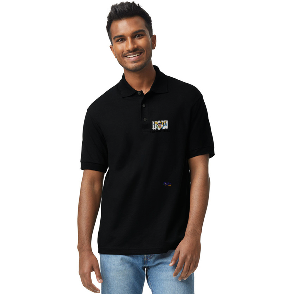 DDVI Professionals  Unisex 50/50 Jersey Polo - black