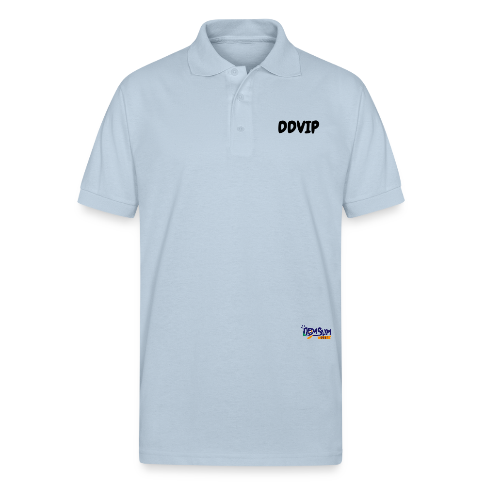 DDVIP Gildan Unisex 50/50 Jersey Polo - light blue