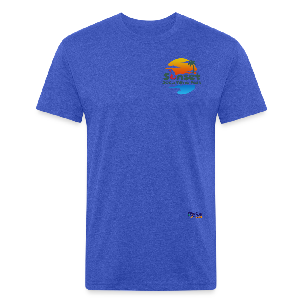 Sunset Char & Barcode Fitted - heather royal