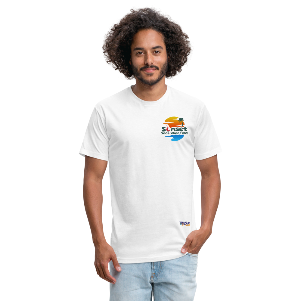 Sunset Char & Barcode Fitted - white