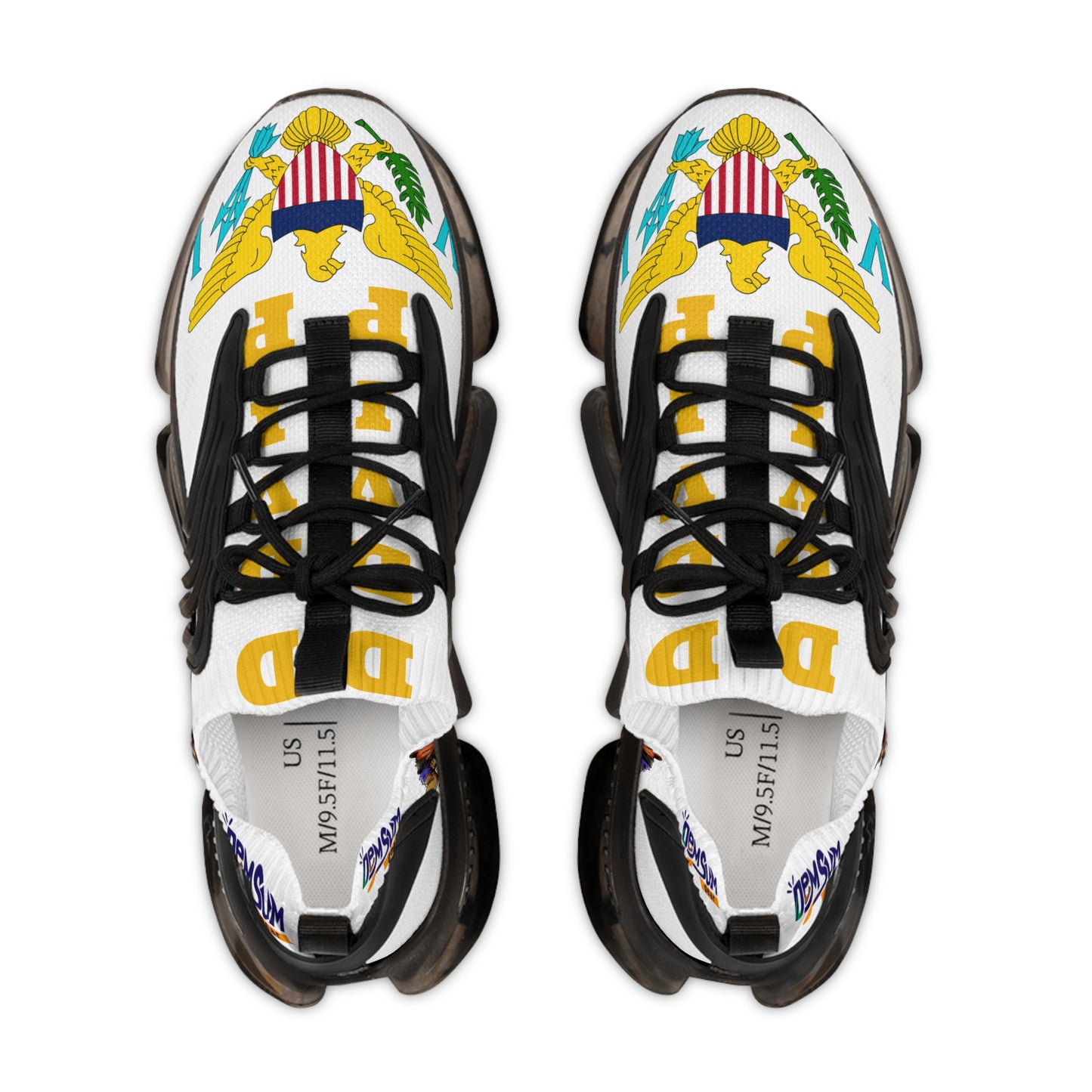 White or white n black DDVIP Men's Mesh Sneakers