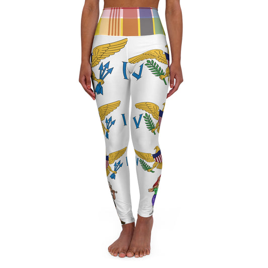 V.I. Madras  Customizable High Waisted Yoga Leggings (AOP)