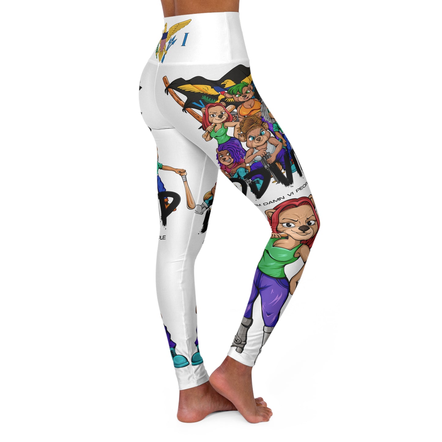 DDVIP Customizable DDVIP High Waisted Yoga Leggings (AOP)