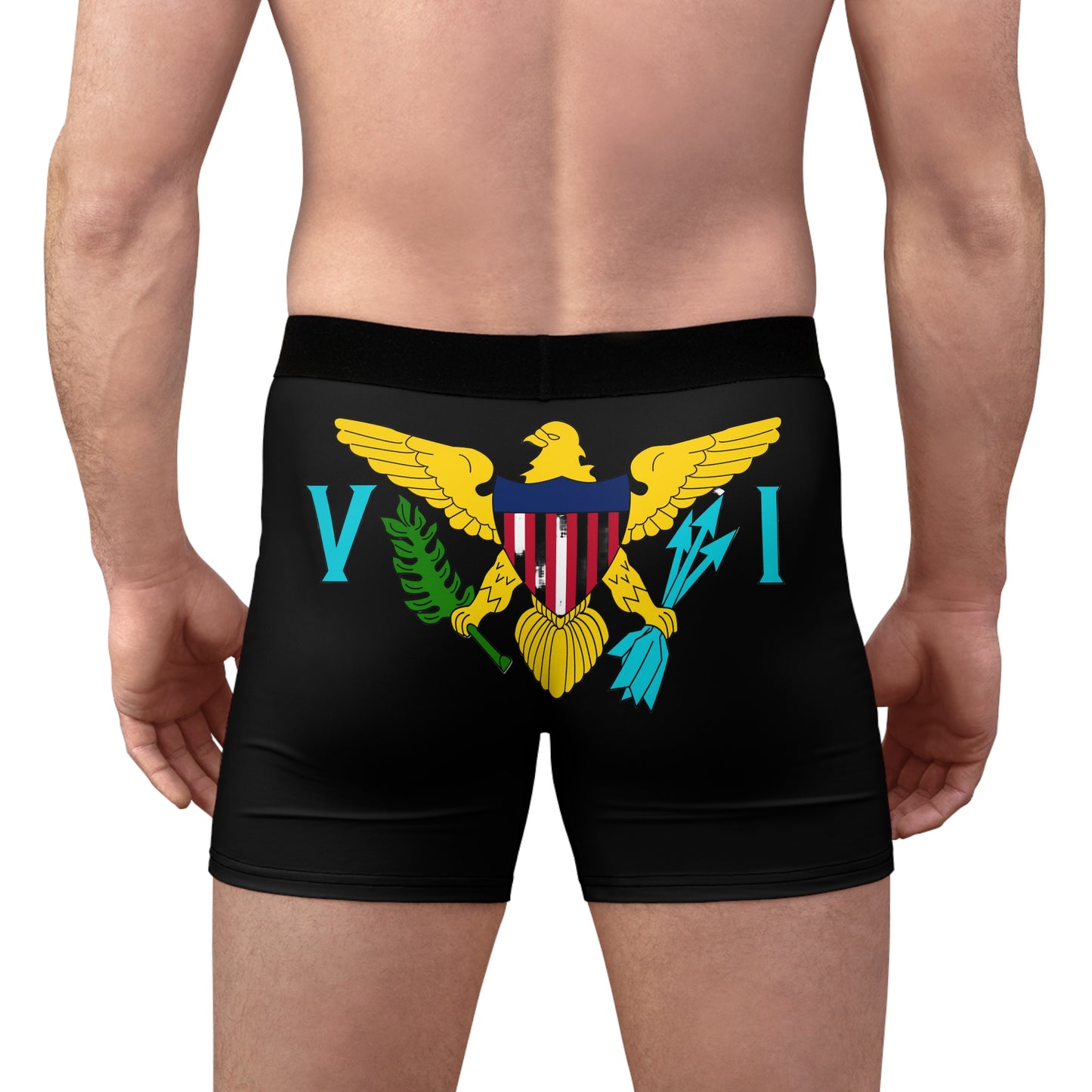 V I Flag Boxer Briefs Black