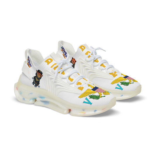 White or white n black DDVIP Men's Mesh Sneakers