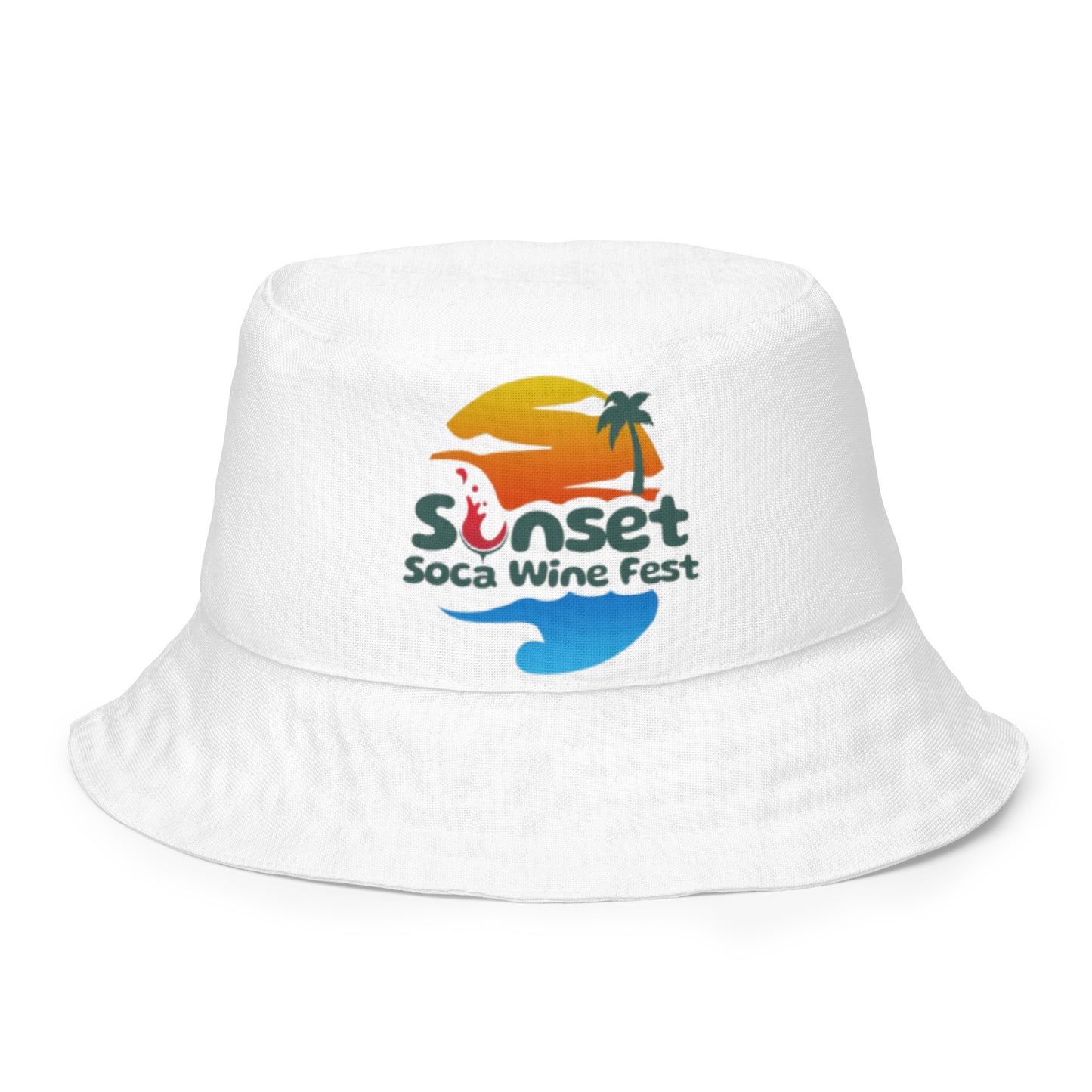 Sunset Soca Reversible bucket hat