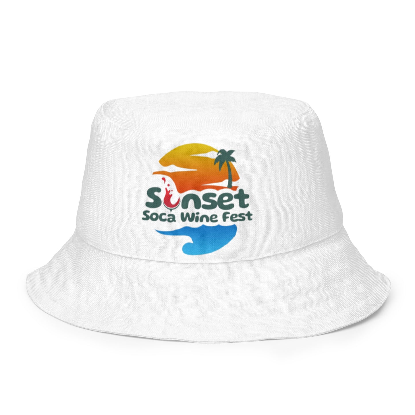 Sunset Soca Reversible bucket hat