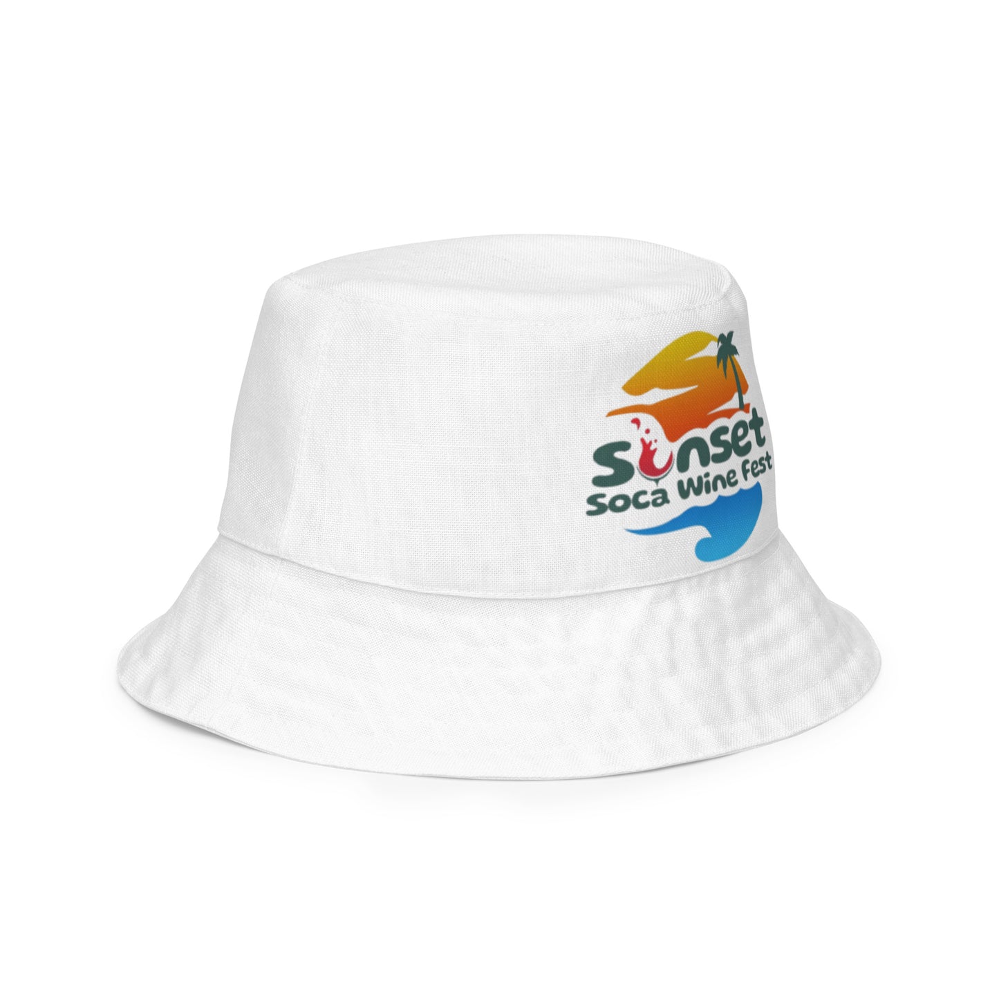 Sunset Soca Reversible bucket hat