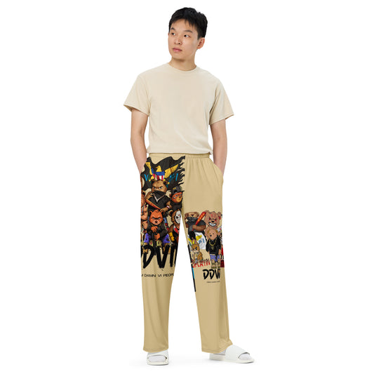 DDVIP All-over print unisex wide-leg pants