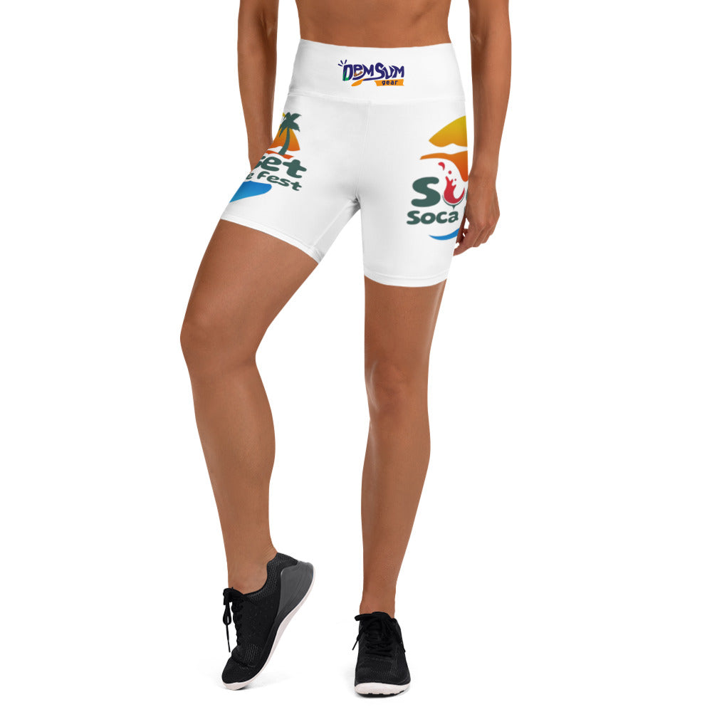 Sunset Soca Yoga Shorts