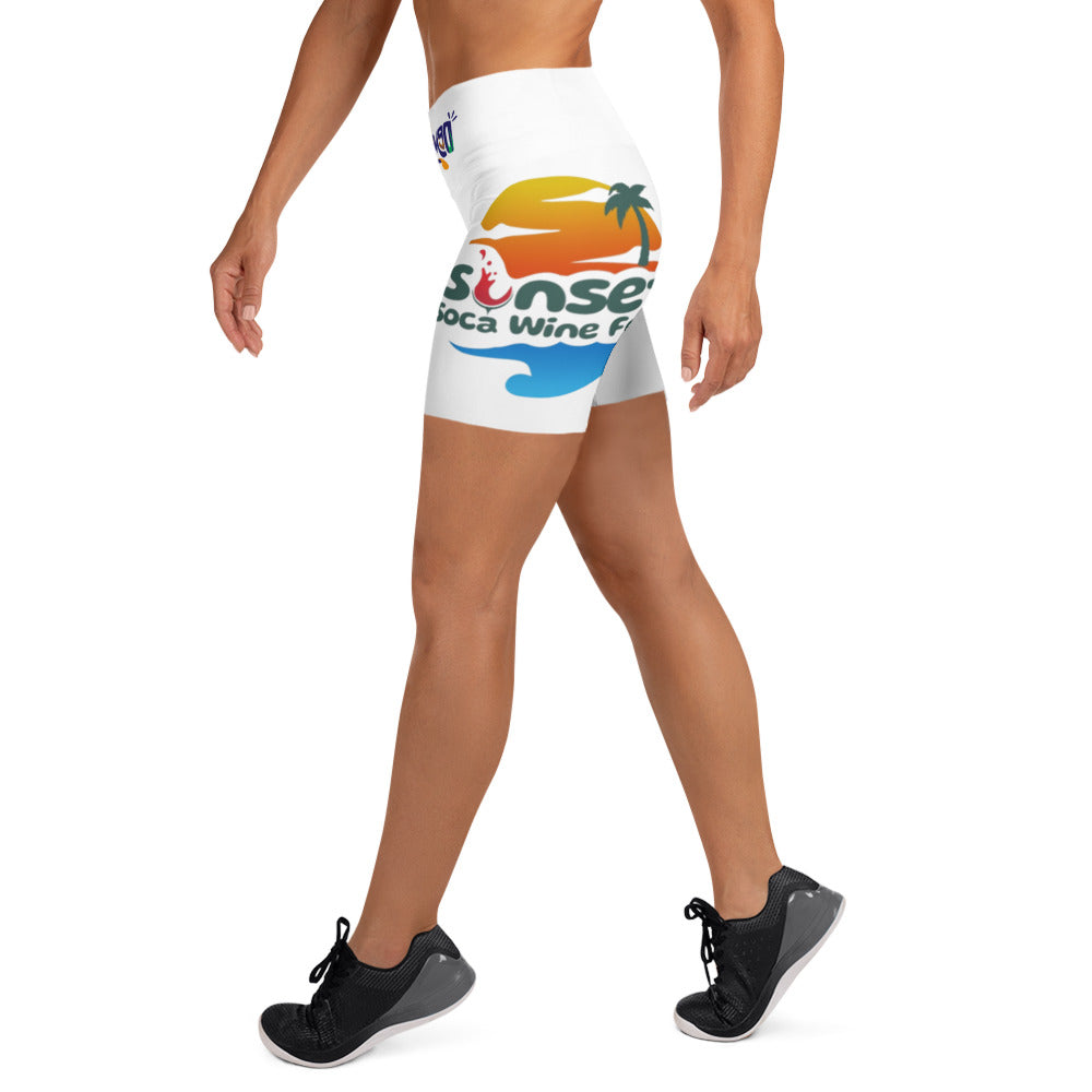 Sunset Soca Yoga Shorts