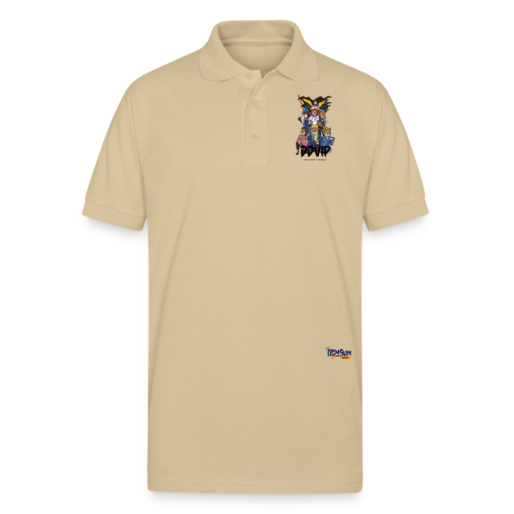 DDVIP Prol Gildan Unisex 50/50 Jersey Polo - Sand
