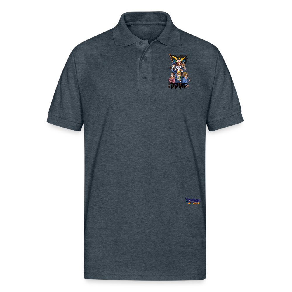 DDVIP Prol Gildan Unisex 50/50 Jersey Polo - deep heather