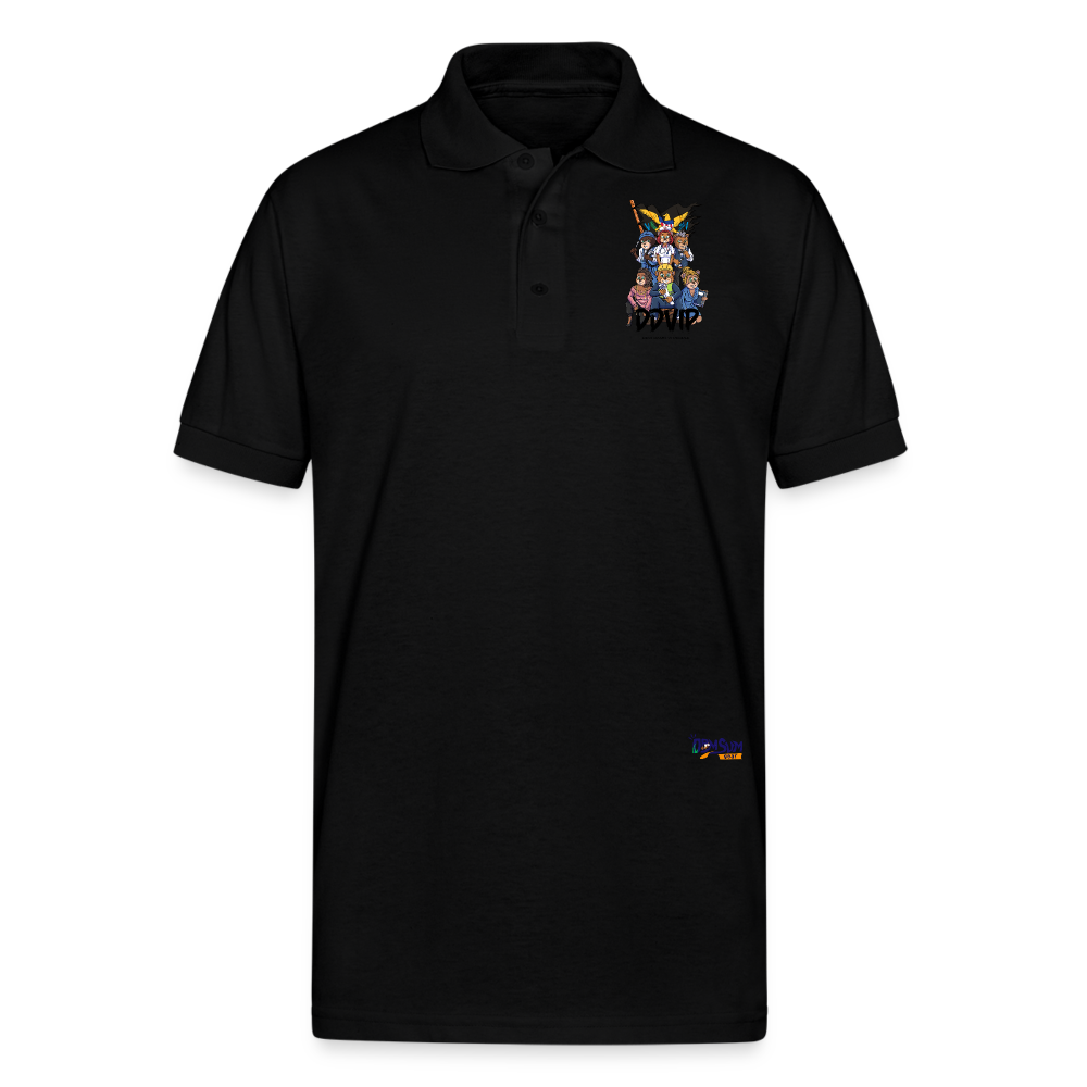 DDVIP Prol Gildan Unisex 50/50 Jersey Polo - black