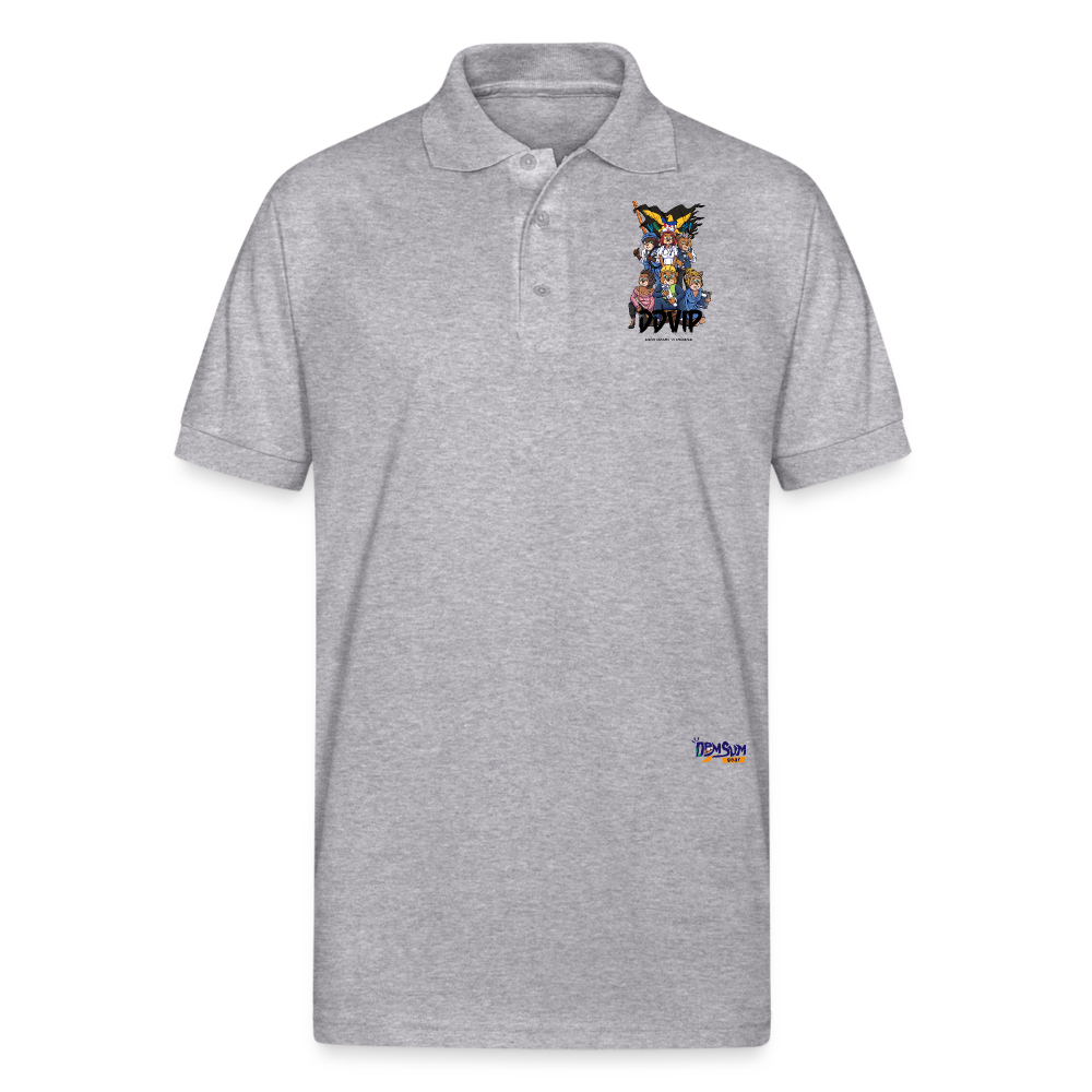 DDVIP Prol Gildan Unisex 50/50 Jersey Polo - heather gray