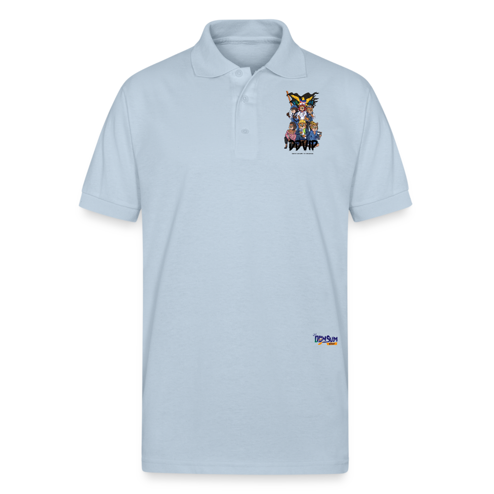 DDVIP Prol Gildan Unisex 50/50 Jersey Polo - light blue