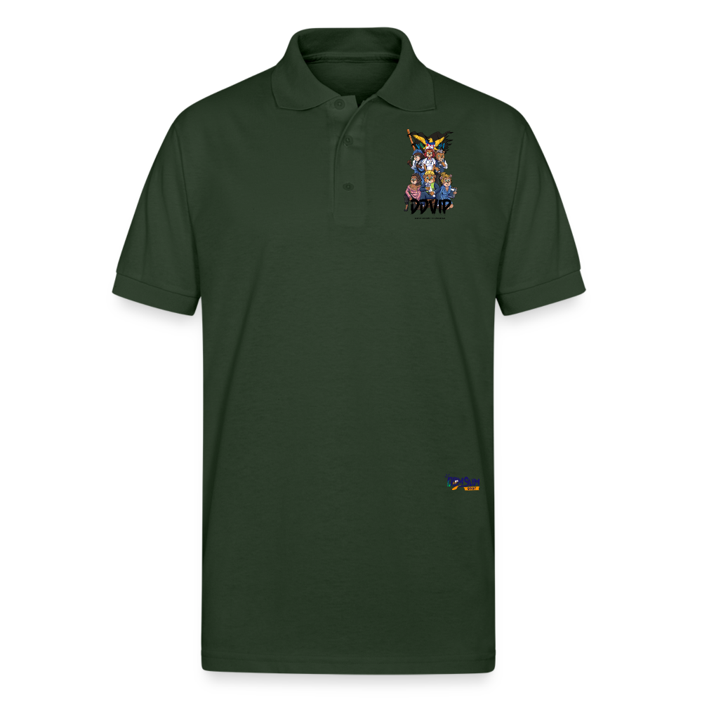 DDVIP Prol Gildan Unisex 50/50 Jersey Polo - forest green