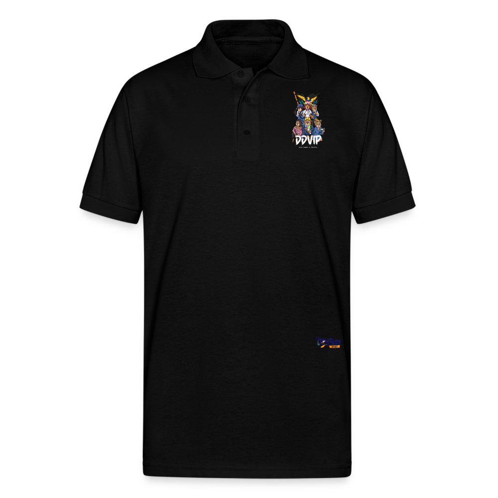 WL DDVIP Pro Gildan Unisex 50/50 Jersey Polo - black