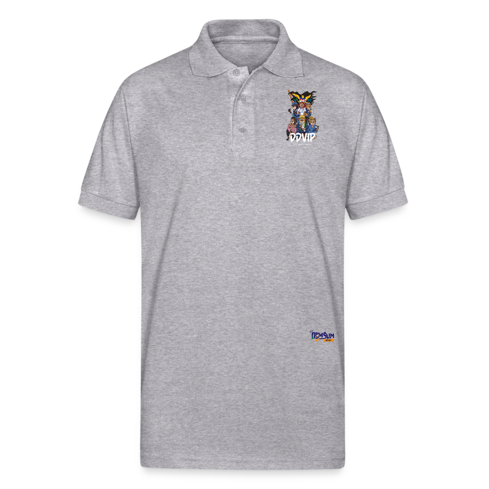 WL DDVIP Pro Gildan Unisex 50/50 Jersey Polo - heather gray