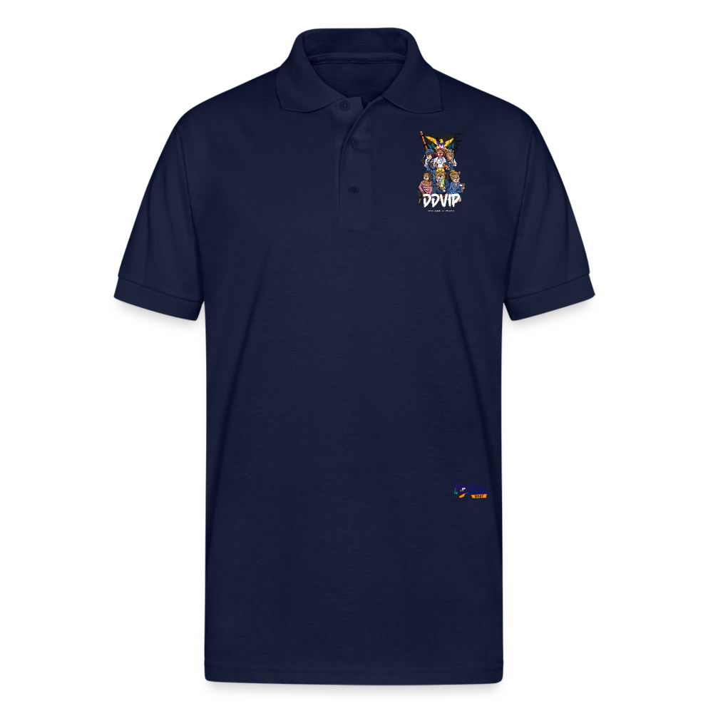 WL DDVIP Pro Gildan Unisex 50/50 Jersey Polo - navy