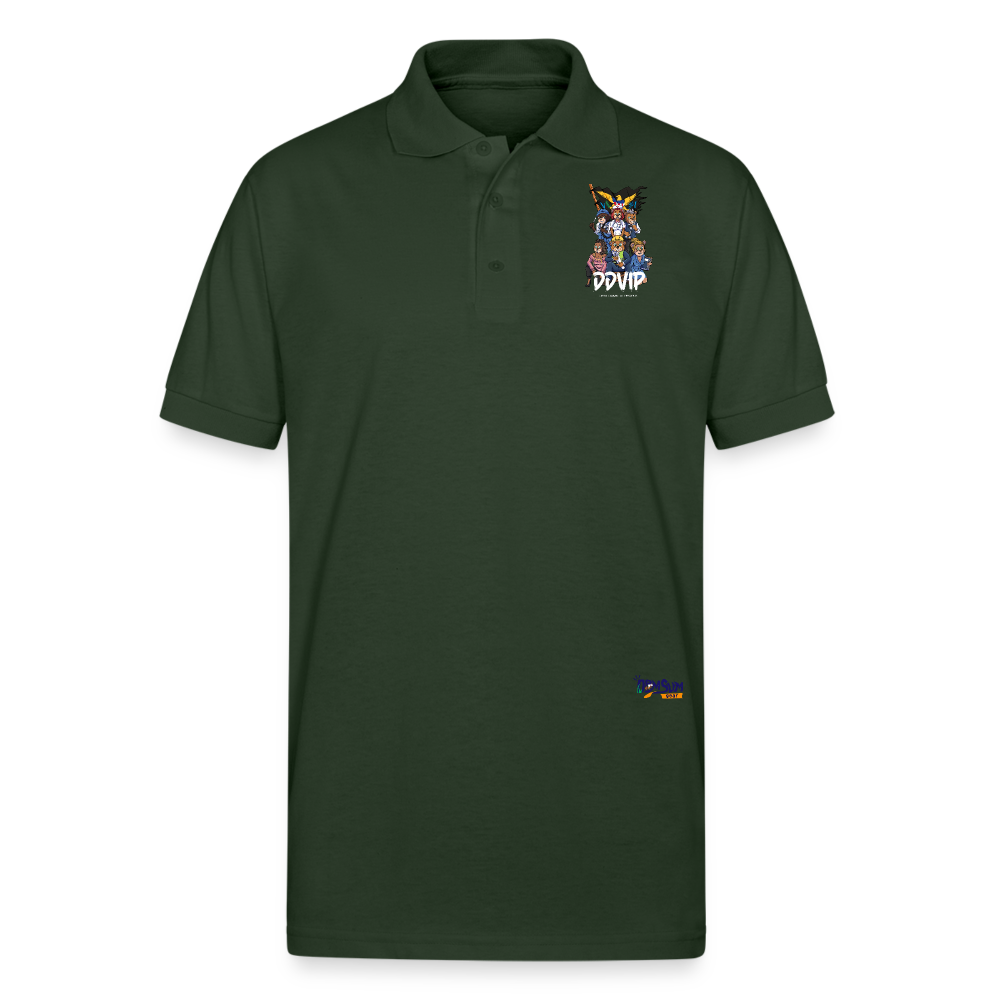 WL DDVIP Pro Gildan Unisex 50/50 Jersey Polo - forest green