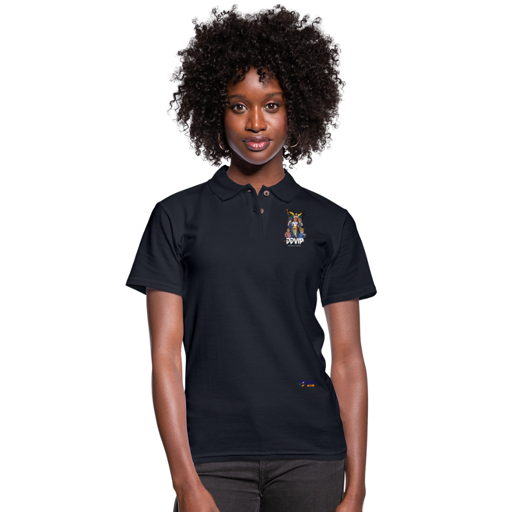 WL DDVIP Pro DDVIP Professional Women's Pique Polo Shirt - midnight navy