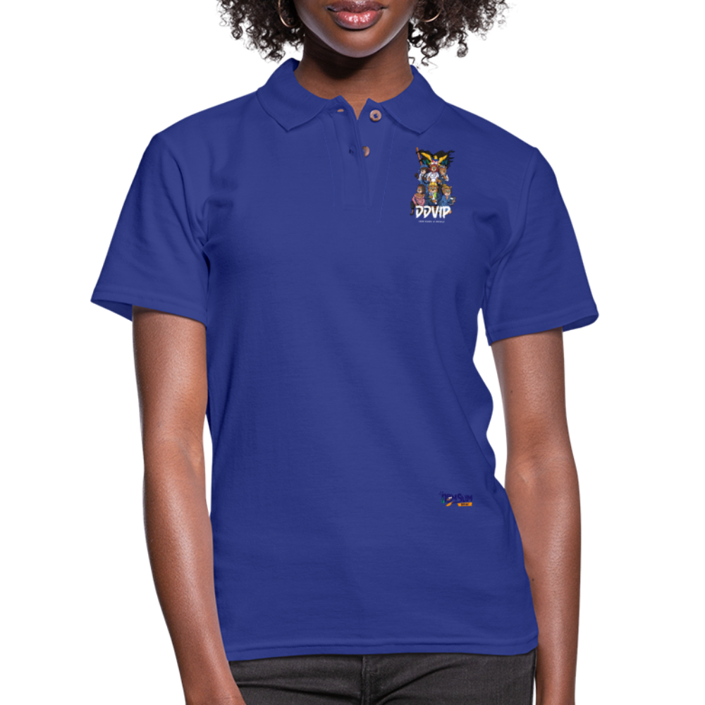 WL DDVIP Pro DDVIP Professional Women's Pique Polo Shirt - royal blue