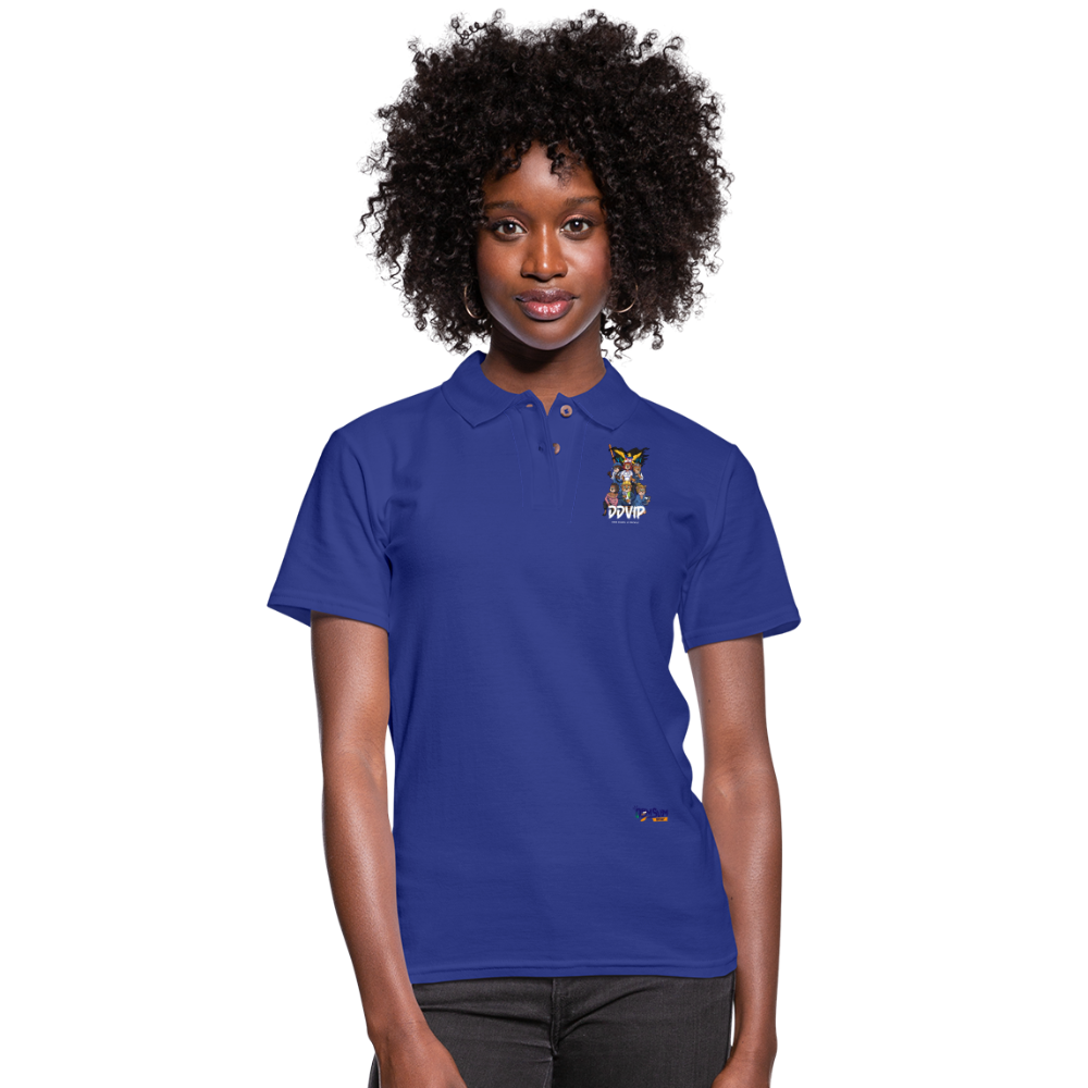 WL DDVIP Pro DDVIP Professional Women's Pique Polo Shirt - royal blue