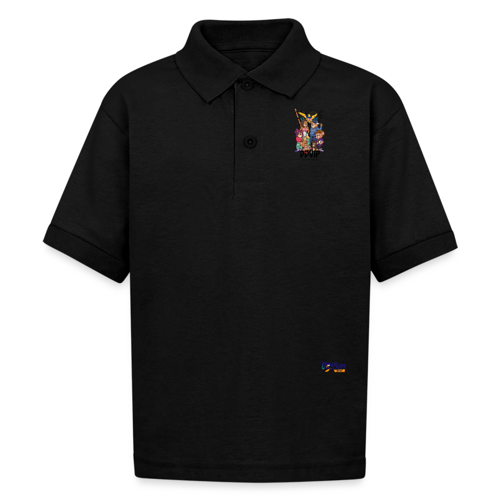 DDVIP KIDS Gildan Kid's 50/50 Jersey Polo - black