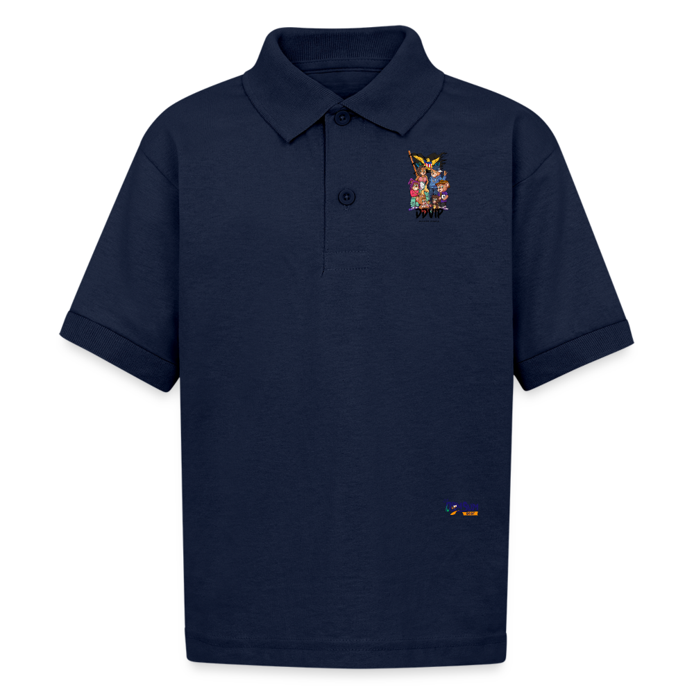 DDVIP KIDS Gildan Kid's 50/50 Jersey Polo - navy