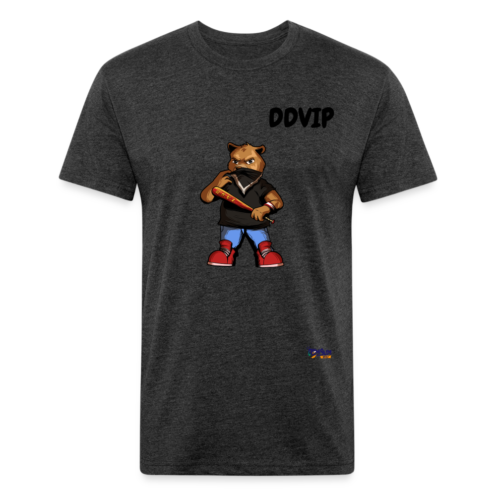 DDVIP Fitted Cotton/Poly T-Shirt by Next Level - heather black